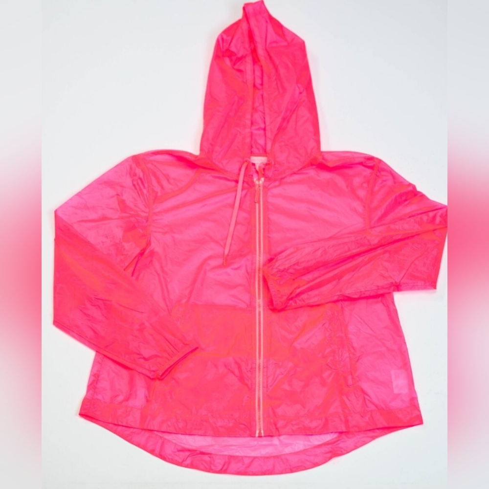 Lilly Pulitzer neon pink windbreaker